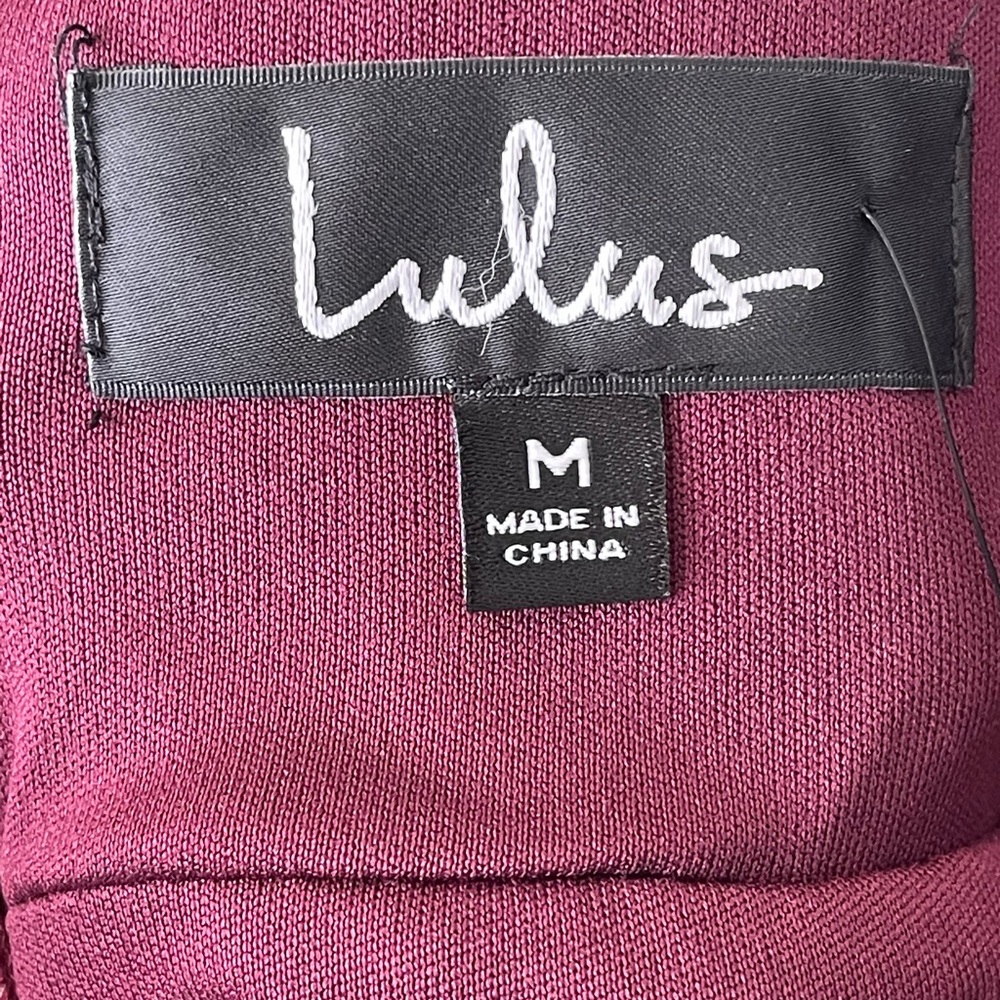Lulus Heavenly Hues Burgundy Maxi Sleeveless Dress Wedding Party Formal NWT - Picture 9 of 10